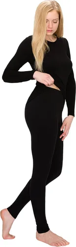 Miniatura 2 de ALWAYS Conjunto de ropa interior térmica para mujer, forro polar de alta calidad, suave, cálido, largo, capa base, ropa térmica