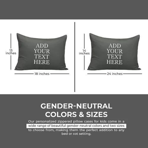 Miniatura 6 de Fundas de almohada personalizadas para niños pequeños de 13 x 18 pulgadas, funda de almohada de microfibra cepillada súper suave y acogedora