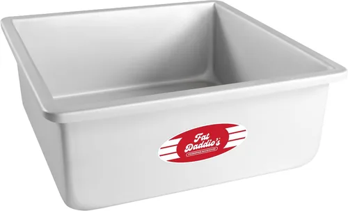 Miniatura 10 de Fat Daddio's PSQ-442 - Molde cuadrado de aluminio anodizado para tartas, 4 x 2 pulgadas