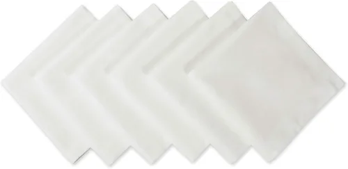 Miniatura 8 de DII Colección de sobremesa 100% poliéster hilado, servilletas, 18x18 pulgadas, verde oscuro, 6 piezas