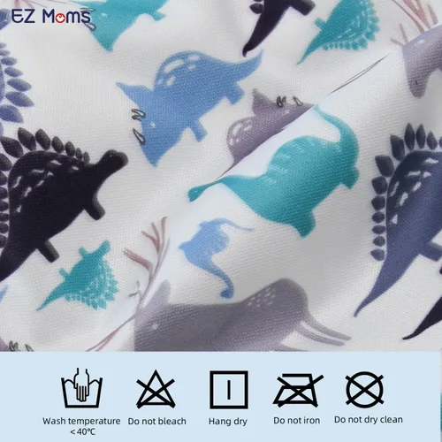Miniatura 3 de EZ Moms Paquete de 6 unidades de ropa interior de plástico suave para niños pequeños, funda de pañales reutilizable para bebé, fundas de ropa
