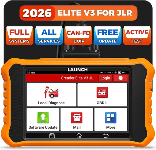 LAUNCH Creader Elite V3.0 para escáner Land Rover Jaguar OBD2, herramienta de diagnóstico bidireccional de sistemas completos 2026, CAN-FD y DOIP,