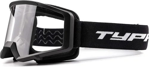 Miniatura 2 de Gafas de Motocross Typhoon para Dirt Bike ATV Motocicleta Todoterreno Unisex para Adultos y Jóvenes - Negro Mate