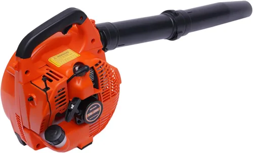 Soplador de hojas de mochila 25.4CC 2 tiempos alimentado a gas jardín patio ventilador limpio | 275 CFM, 750W 7500RPM, motor de refrigeración por