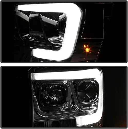 Miniatura 9 de ACANII - Para 2006-2008 Dodge Ram 1500 2500 3500 Truck LED Tube Projector Faros delanteros del lado del conductor y del pasajero