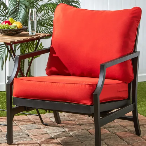 Miniatura 2 de Greendale Home Fashions Juego de cojines de asiento profundo para exterior de 2 piezas, Fuego