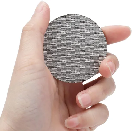 Miniatura 7 de Coffe Puck - Filtro de malla de malla reutilizable de acero inoxidable 316 con múltiples capas sinterizadas, para hacer café (2.303 in)