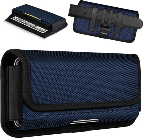 Miniatura 8 de ykooe Funda de nailon resistente compatible con iPhone 17, 16, 15, 14, 13, 12 y modelos Pro, Galaxy S25, S24, S23, S22, S21, soporte para cinturón