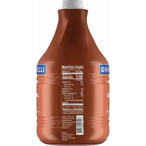 Miniatura 6 de Botella con bomba de salsa de caramelo de la Compañía de Chocolate Ghirardelli, 87.3 oz (Paquete de 1)