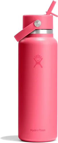 Miniatura 109 de Hydro Flask Botella de agua – Acero inoxidable aislado – Tapa flexible con popote de boca ancha, antiderrames, a prueba de fugas y recargable en 32