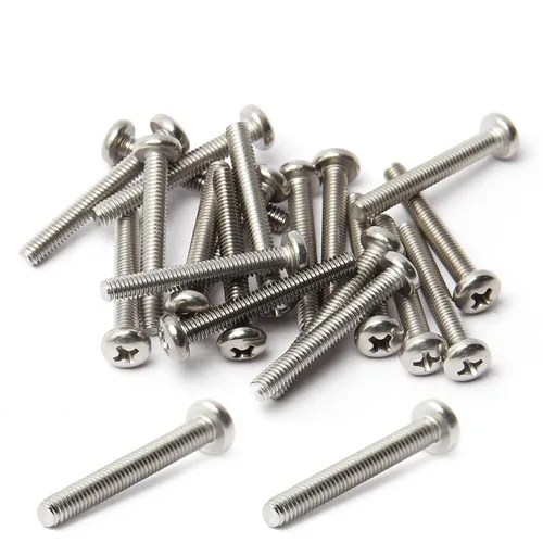 Miniatura 36 de Tornillos de máquina de jalar de perilla M4-0.028x0.197 in M4-0.028x0.197 in Tornillos de cabeza plana métrica Phillips Drive Tornillo de cabeza