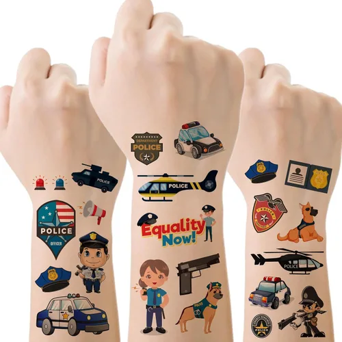 Miniatura 11 de 65 piezas de suministros para fiesta de Año Nuevo, 12 hojas de calcomanías de tatuajes temporales, decoraciones de feliz año nuevo, decoración NYE