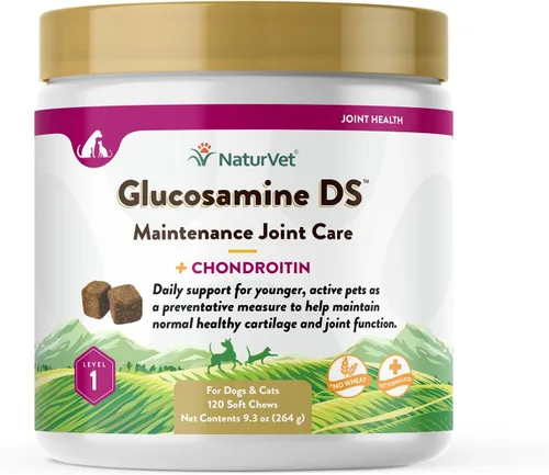Miniatura 13 de NaturVet – Glucosamina DS Plus - Nivel 2 Cuidado Moderado – Apoya la Función Saludable de Cadera y Articulaciones – Mejorado con Glucosamina, MSM