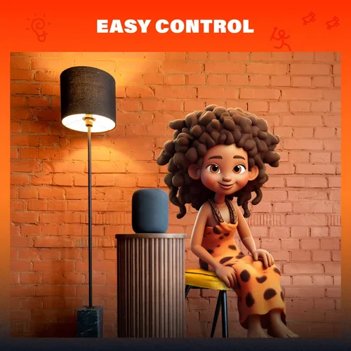 Miniatura 6 de Caveman Matter & WiFi - Bombilla LED inteligente A19, cambio de color RGBW, blanco cálido y frío sintonizable, 800 lm (equivalente a 60 W) - Alexa