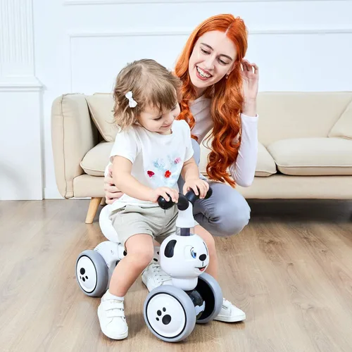 Miniatura 7 de YGJT Juguetes de bicicleta de equilibrio para bebés de 1 año, regalos de cumpleaños para niños y niñas, ruedas silenciosas y andador para bebés sin