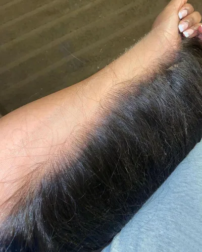 Miniatura 5 de BEEOS Encaje frontal real HD de 13 x 4 pulgadas, encaje frontal ultra fino invisible HD vívido limpio pre-arrancado cabello humano lacio sedoso