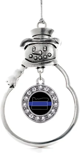 Miniatura 174 de Inspired Silver - Roller Queen - Adorno de Navidad plateado - Adorno circular para árbol de Navidad con circonita cúbica - Decoración colgante