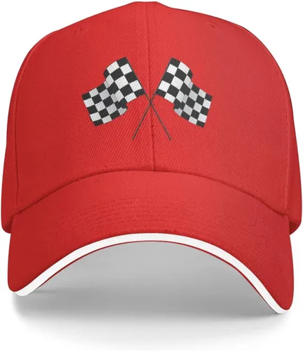 Miniatura 9 de Waldeal Men's Baseball Caps Checkered Flags Race Car Flag Pole Adjustable Dad Hat