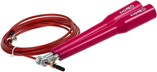 Miniatura 5 de Cuerda de saltar de cable de grado profesional con rodamientos de bolas de metal y una funda de transporte gratis, ideal para dominar dobles bajos