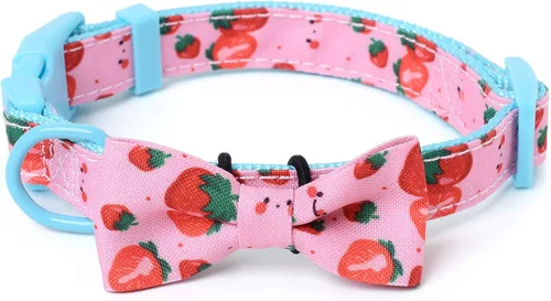 Miniatura 11 de Mile High Life Collares para perras hembras Lindo collar bandana Collares de tela de polialgodón suave para perros medianos Patrón de flores