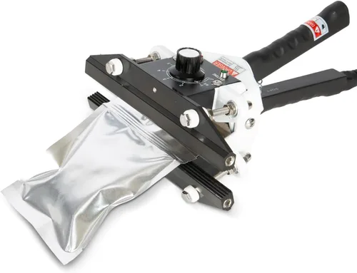 Máquina selladora térmica portátil de mano R-PACK FKR-200, 8 pulgadas, para bolsa de aluminio, bolsa de Kraft, Mylar