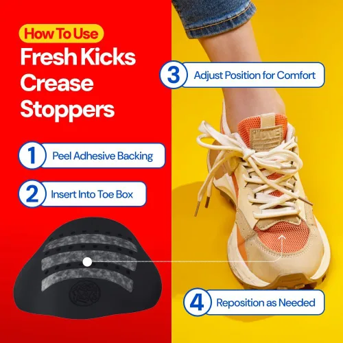 Miniatura 4 de Protectores de arrugas para zapatos, cómodos protectores antiarrugas para hombres, mujeres y niños, insertos que no se arrugan para tenis