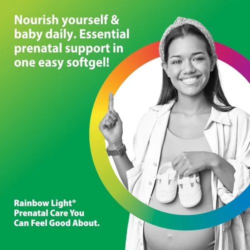 Miniatura 3 de Rainbow Light Vitaminas prenatales DHA para mujeres 60 cápsulas blandas Aceite de pescado Omega 3 (DHA y EPA) Apoya la salud de la madre