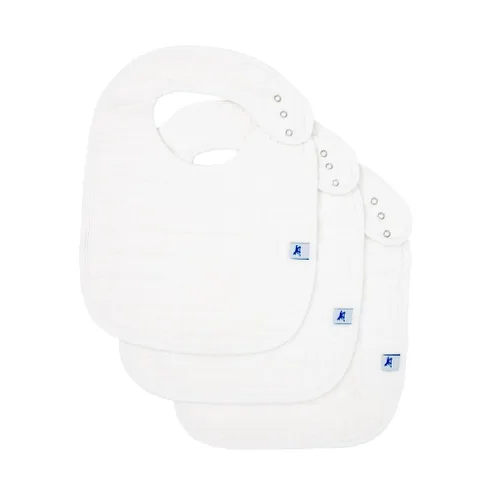 Miniatura 19 de Little Unicorn Paquete de 3 baberos clásicos premium Ajustables a medida que crece el bebé Tela suave sobre la piel Ideal para bebés que comen