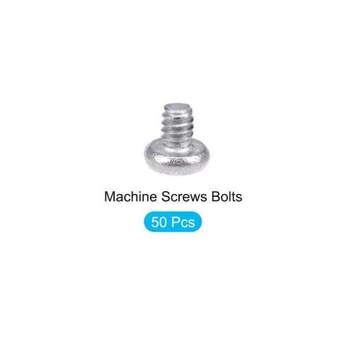 Miniatura 5 de METALLIXITY Tornillos de máquina (M1.0.236 x 0.079 in), 50 unidades, pernos Phillips cruzados de acero inoxidable 304, para instalación de muebles