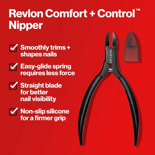 Miniatura 4 de Revlon Comfort and Control - Pinza para uñas, fácil de usar para manicuras, 1 unidad