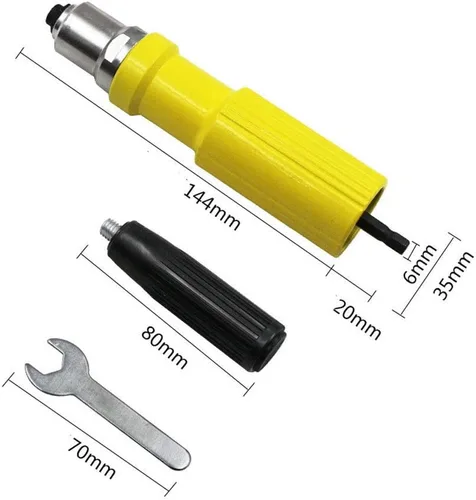 Miniatura 2 de Remache eléctrico 0.094 in-0.189 in remache accesorio tuerca pistola remachadora herramienta adaptador taladro kit inserto mano accesorios