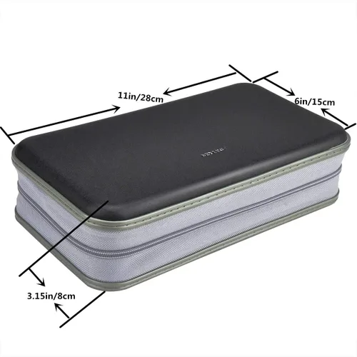 Miniatura 2 de Billetera para CD y DVD, capacidad de 96 unidades, resistente, resistente, almacenamiento de DVD, carcasa dura, soporte para disco de CD, funda