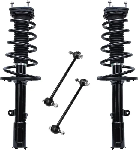 Miniatura 52 de Detroit Axle - Kit de puntales delanteros para Jeep Grand Cherokee 2005-2010 2006-2010 Commander 2007 2008 2009, 2 montajes rápidos de 2 barras