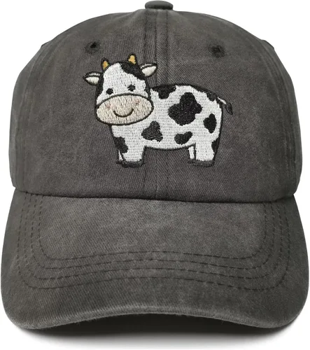 Miniatura 29 de Gorras de béisbol bordadas con animales para niño y niña