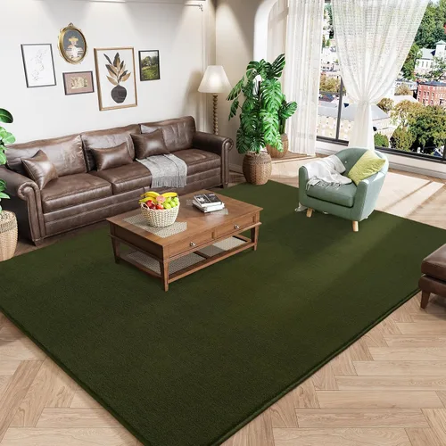 Miniatura 38 de Amearea Alfombras Modernas de Área para Dormitorio Sala de Estar, 4x6 Pies Gris Alfombra de Espuma Viscoelástica Engrosada, Alfombras Mullidas
