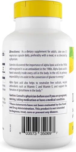 Miniatura 2 de Healthy Origins Multi vitaminas de ácido alfa lipoico, 300 mg, 150