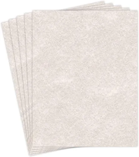 Papel pergamino de papelería de peltre, ideal para escritura, certificados, menús e invitaciones de boda, papel de enlace de 24 libras, 8.5 x 11