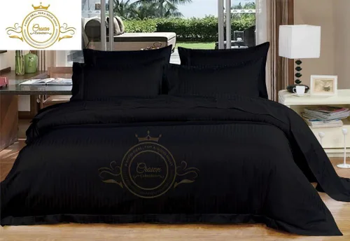 Miniatura 6 de Corona Collection Hotel beddings 600-thread-count Juego de sábana 100% algodón egipcio, 4 pieza Fit hasta 12" Deep Pocket todo Damask rayas elástica