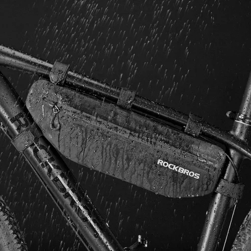 Miniatura 3 de ROCKBROS Bolsa de Marco de Bicicleta Impermeable Bolsa Triangular de Bicicleta Bolsa Bajo el Tubo Superior Bolsa de Esquina Bolsa de Almacenamiento
