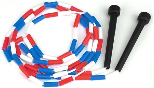 Miniatura 6 de K-Roo Sports Jump Rope con segmentación de cuentas de plástico Azul/Blanco