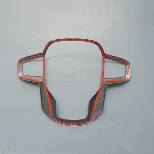 Miniatura 3 de ZiWen Nueva Funda de Volante con Moldura de Impresión de Fibra de Carbono para GMC Sierra 1500 2500HD 3500HD 2020 2021 2022 2023 2024 2025 Yukon XL