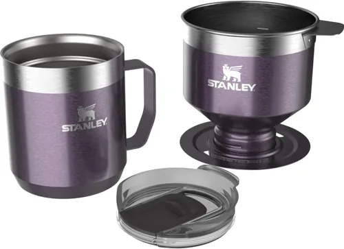 Miniatura 10 de STANLEY Perfect Brew - Juego de café para verter Taza de campamento de 12 oz con tapa incluida Cafetera de goteo con filtro reutilizable Acero