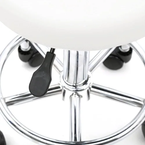 Miniatura 5 de Silla de salón con ruedas, silla ajustable con tecnología de pestañas con respaldo, asiento giratorio de masaje con ruedas, taburetes hidráulicos