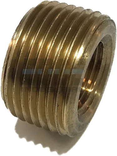 Buje de cara reductora de latón 3/4 "macho NPT X 3/8" hembra NPT combustible/aire/agua/aceite/gas WOG (cantidad 01)