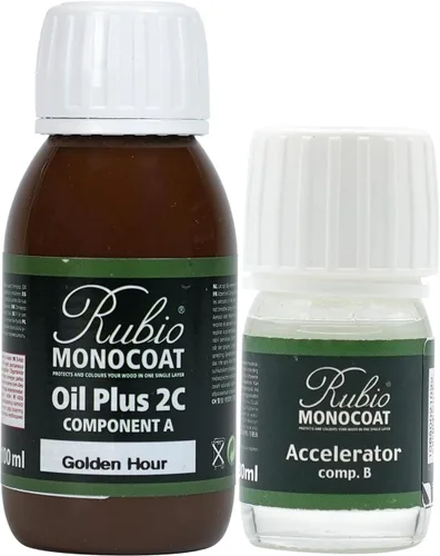 Miniatura 45 de Rubio Monocoat Tinte y acabado para madera de 650 pies cuadrados - Niebla Oil Plus 2C Aceite de linaza de secado rápido, ecológico