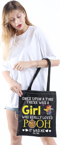 Miniatura 4 de JJ Gift - Bolsa de maquillaje para fanáticos del programa de televisión, negro (Black Tote)