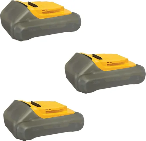 yadoker Funda protectora de silicona para Dewalt 20V 3.0,4.0 Batería 3PCS