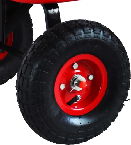 Miniatura 8 de ZeHuoGe Carro deportivo para exteriores todo terreno con paneles laterales de madera extraíbles, neumáticos de aire, panel de pie grande, cama