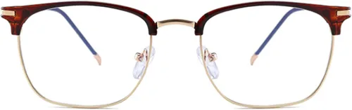 Miniatura 2 de Shiratori Gafas de lente transparente retro vintage con montura de cuerno de 1.693 in Marrón