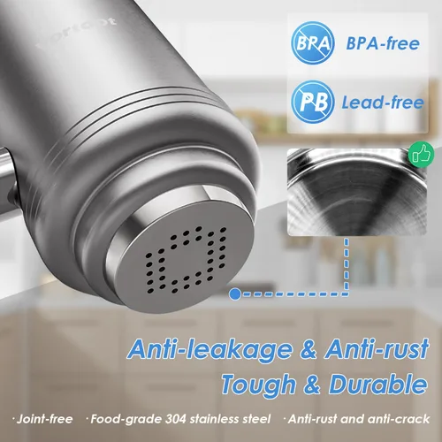 Miniatura 3 de Vortopt Filtro de agua para grifo para fregadero, flujo rápido, sistema de filtración de agua de montaje en grifo de 400 galones para agua